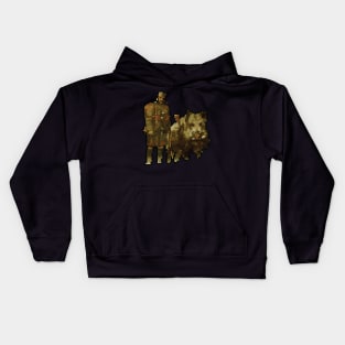 Scythe Clan Albion Pixel Design - Board Game Inspired Graphic - Tabletop Gaming Kids Hoodie